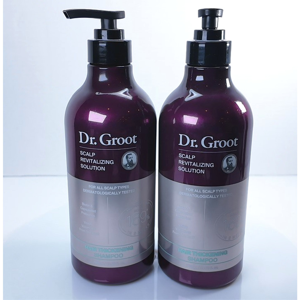 Dr. Groot Scalp Revitalizing Solution Hair Thickening Shampoo Set 2 x 23.6oz New